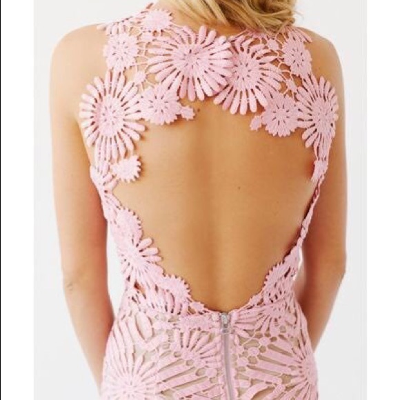 🌙FREE PEOPLE X SAYLOR Pink Presley Mini Dress🌙 - Picture 4 of 6
